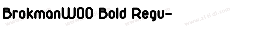 BrokmanW00 Bold Regu字体转换